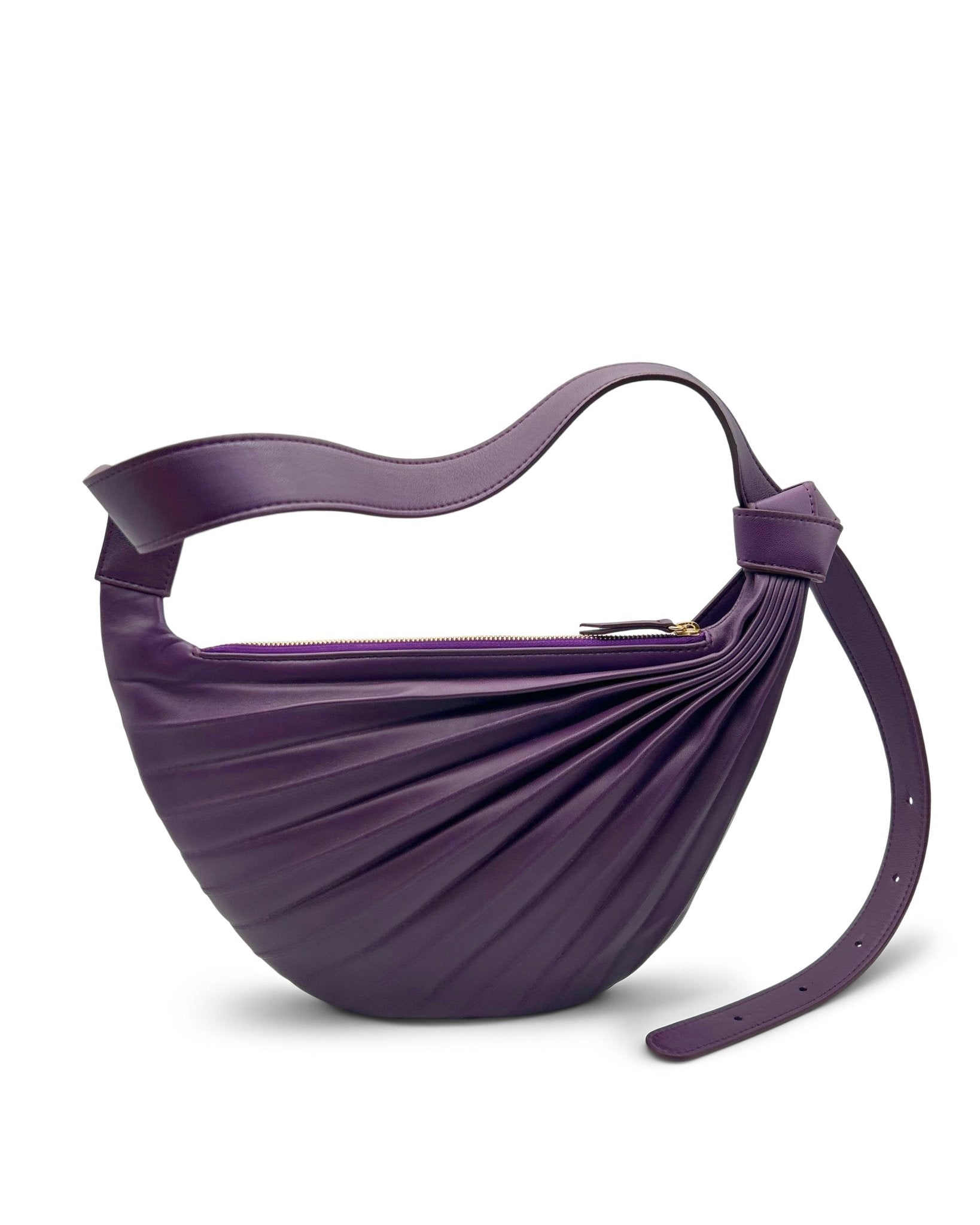 Chiaroscuro Hammock Sling Bag Deep Purple Sabrina Zeng